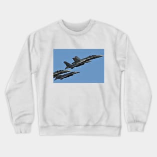 F-16 and F/A-18 formation Crewneck Sweatshirt